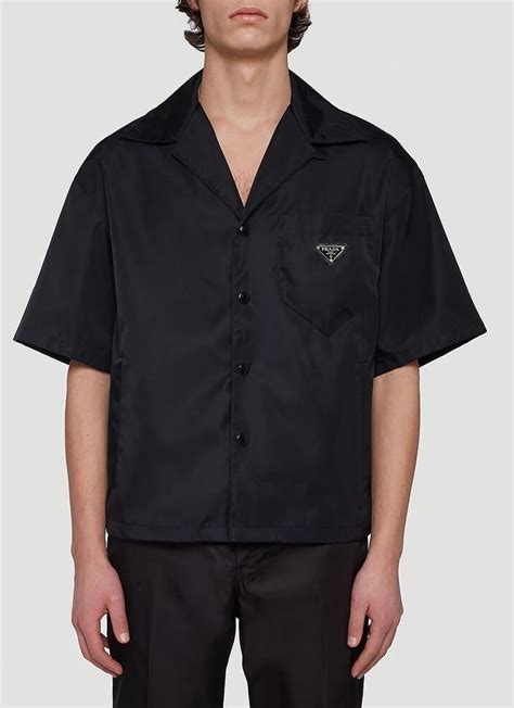 prada pink shirt|prada shirt black cettire.